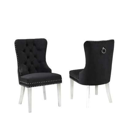 Ensemble de chaises de salle à manger F459 noires