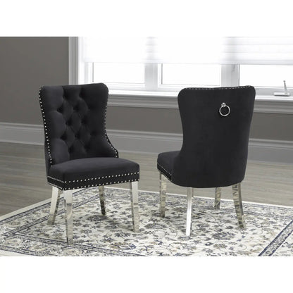 Ensemble de chaises de salle à manger F459 noires