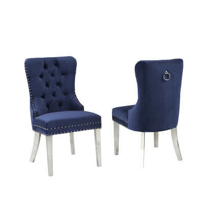 Ensemble de chaises de salle à manger F459 en bleu