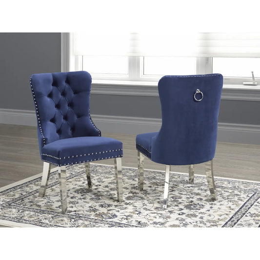 Ensemble de chaises de salle à manger F459 en bleu