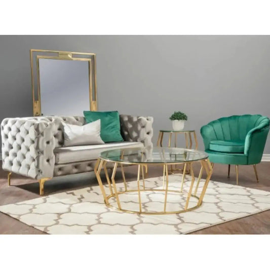 Ensemble de table basse 3 pièces avec télécommande