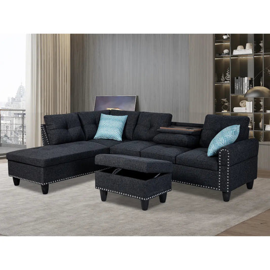 9006 Sectionnel avec ottoman
