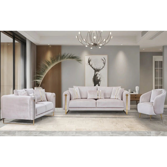 Ensemble de canapés Everly Quinn couleur crème