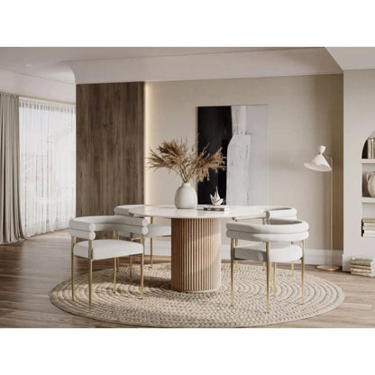 Ensemble de chaises de salle à manger Allure couleur crème