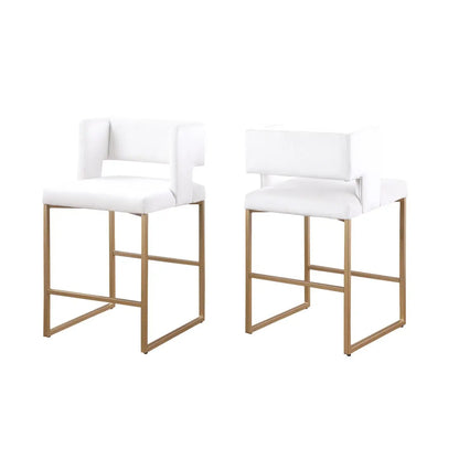 Ensemble de tabourets de bar Anthony en blanc