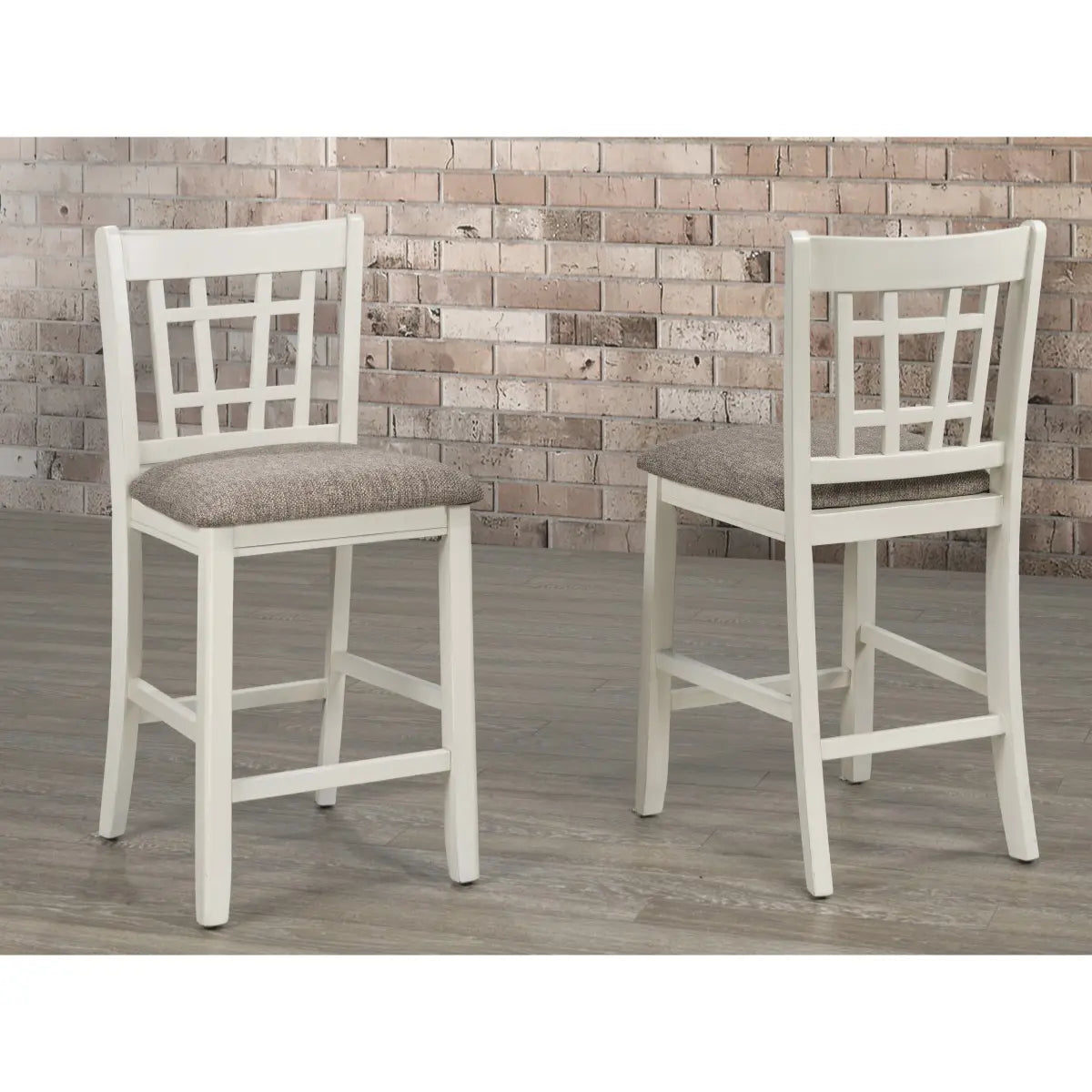 Ensemble de tabourets de bar antiques en chêne blanc