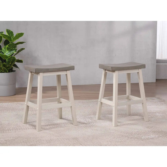 Ensemble de tabourets de bar Ashanti bicolores