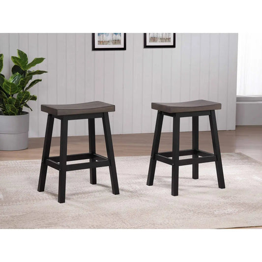Ensemble de tabourets de bar Ashanti bicolores