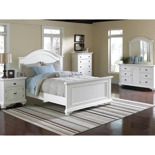 Ensemble de chambre à coucher Brooke en blanc
