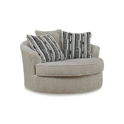 Fauteuil d'appoint pivotant Ashley Calnita en sisal