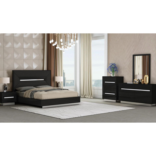 Ensemble de chambre à coucher Cypress 1071 en noir 