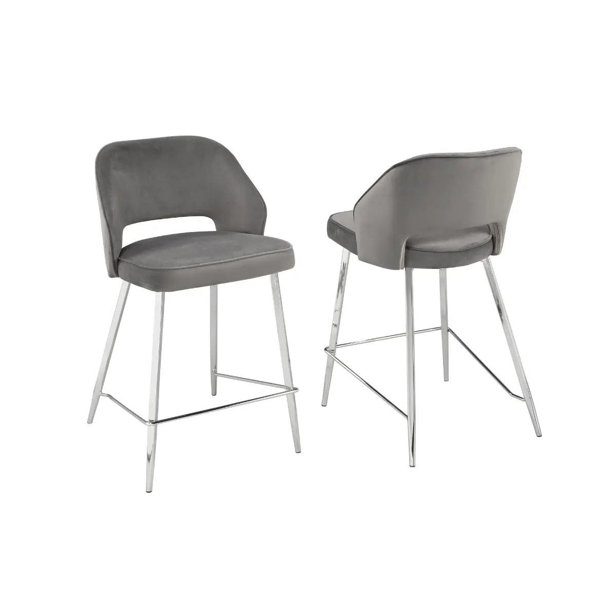 Ensemble de tabourets de bar Ella gris