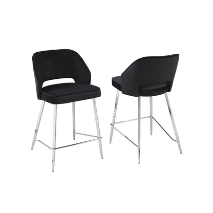 Ensemble de tabourets de bar Ella en noir