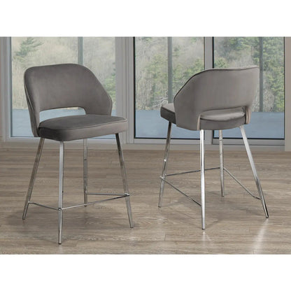 Ensemble de tabourets de bar Ella gris