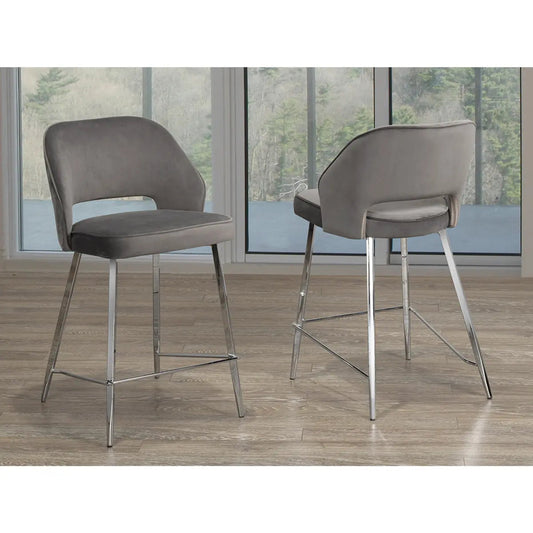 Ensemble de tabourets de bar Ella gris