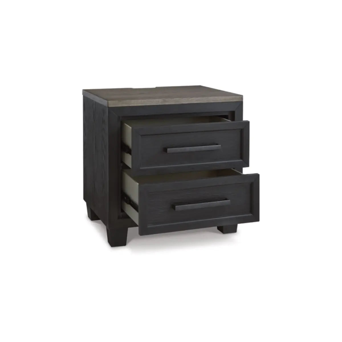 Table de chevet Ashley Foyland en noir et marron