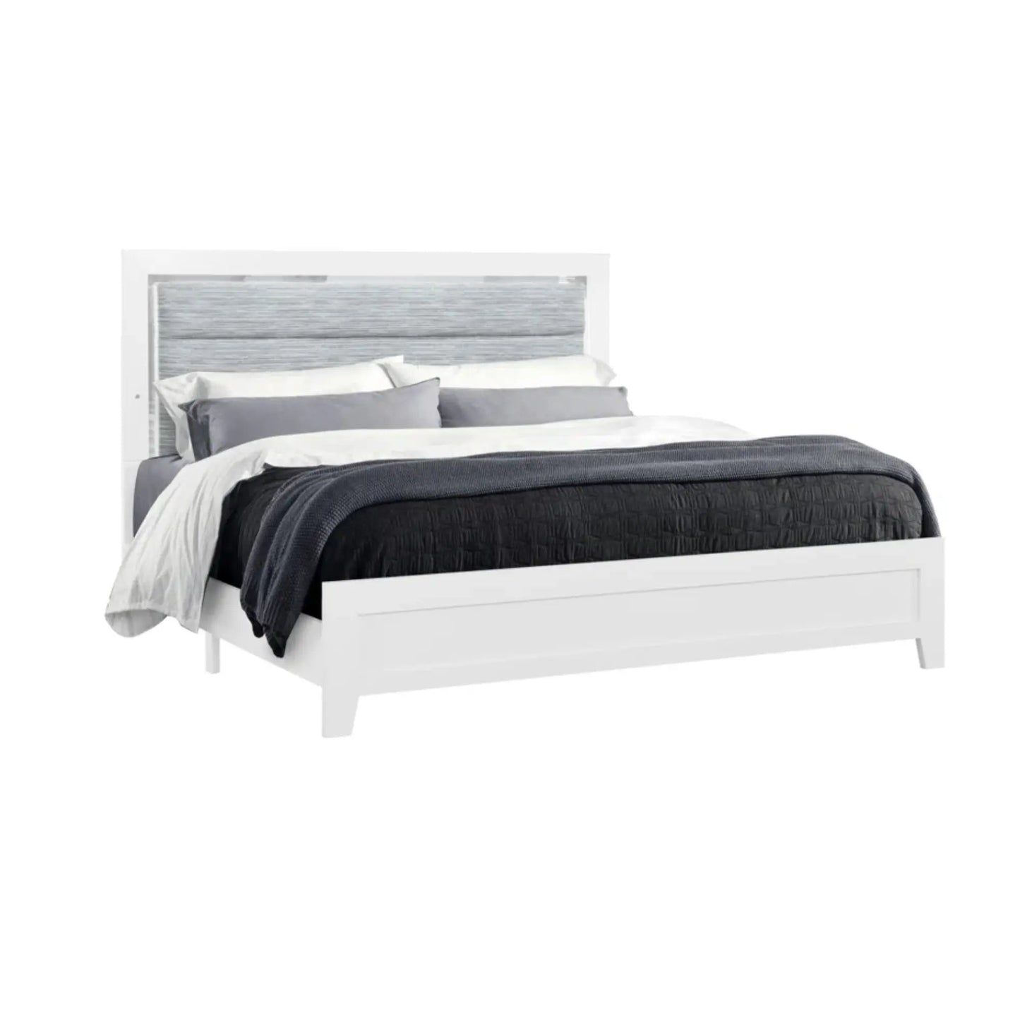 Ensemble de chambre à coucher Luccia LED en blanc
