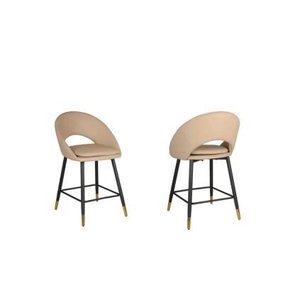 Ensemble de tabourets de bar Mila beige