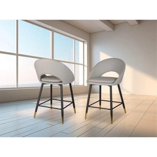 Ensemble de tabourets de bar Mila gris