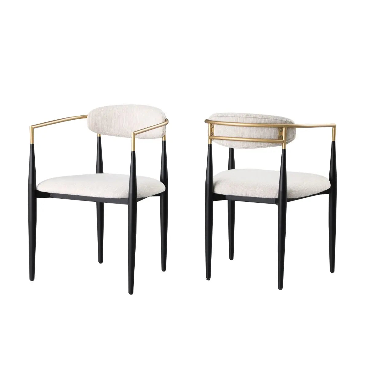 Ensemble de chaises de salle à manger Mykos beiges