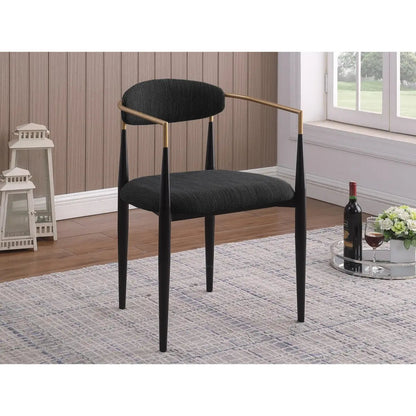 Ensemble de chaises de salle à manger Mykos en noir