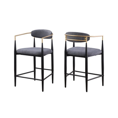 Ensemble de tabourets de bar Mykos gris