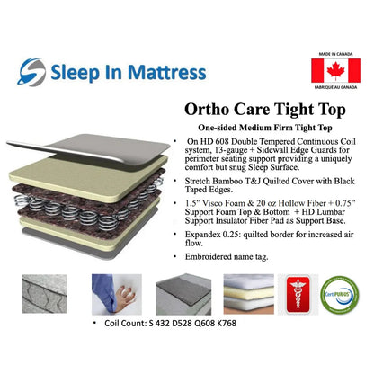 Matelas Ortho Care à plateau serré