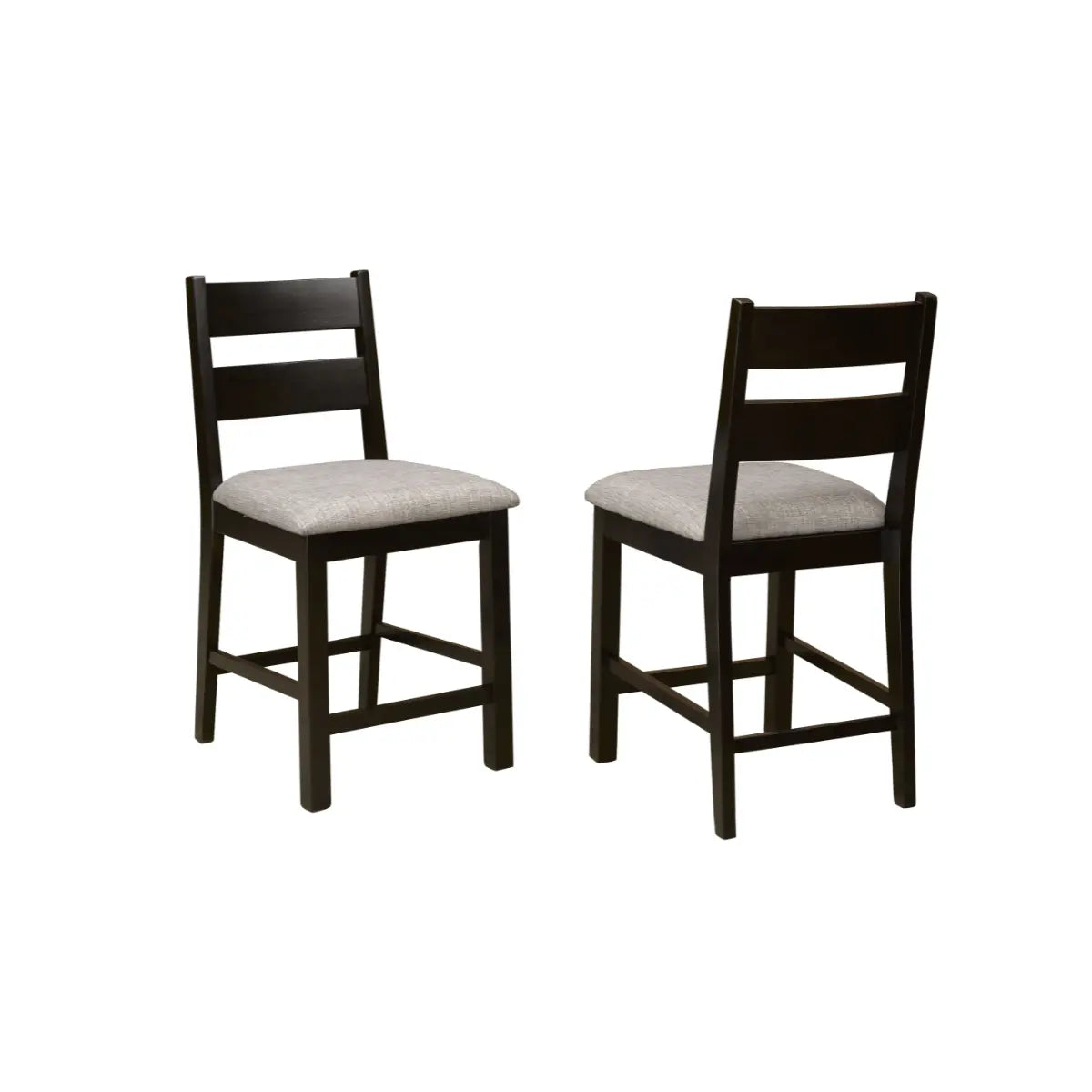 Ensemble de tabourets de bar Plato en chêne foncé