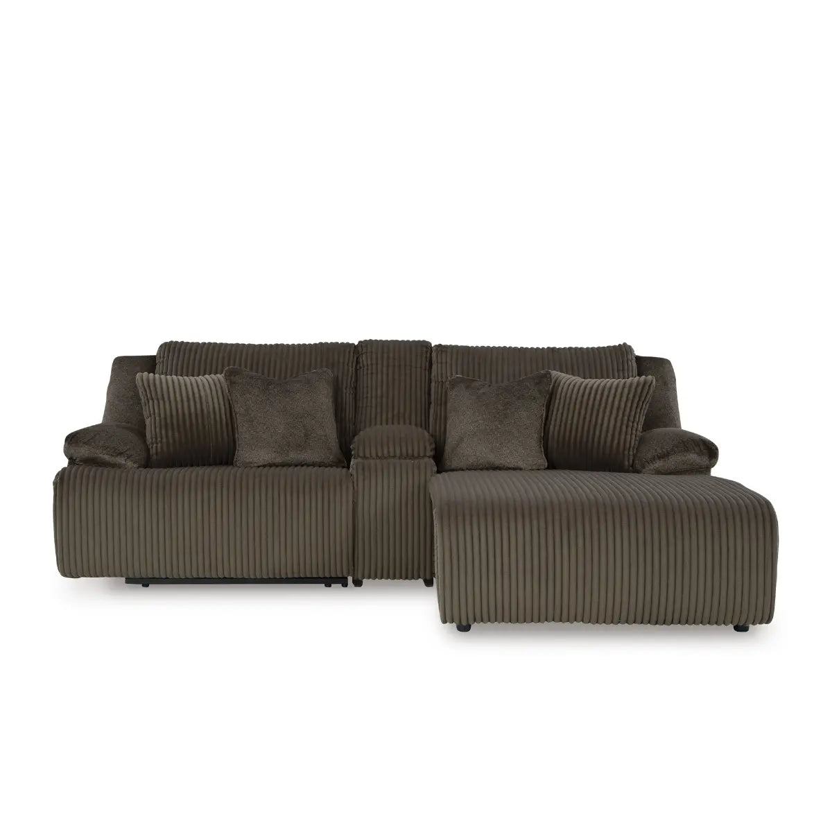 Canapé sectionnel inclinable Ashley Top Tier en chocolat