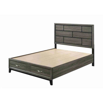Ensemble de chambre à coucher à plateforme Valdemar