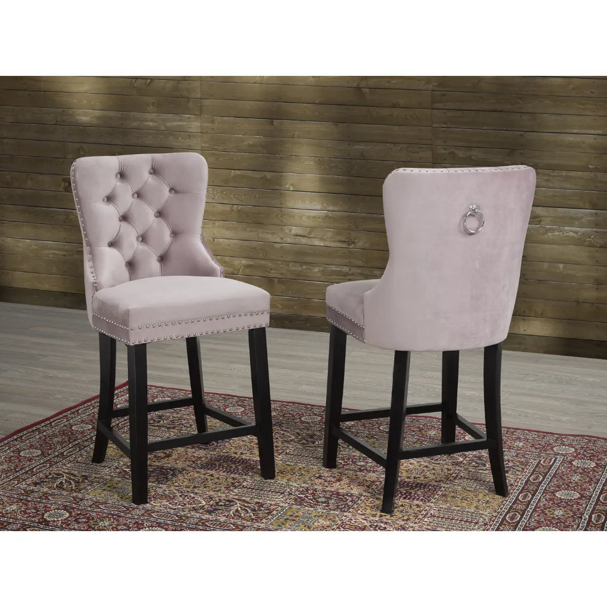 Ensemble de tabourets de bar Verona couleur saumon