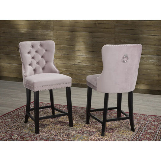 Ensemble de tabourets de bar Verona couleur saumon