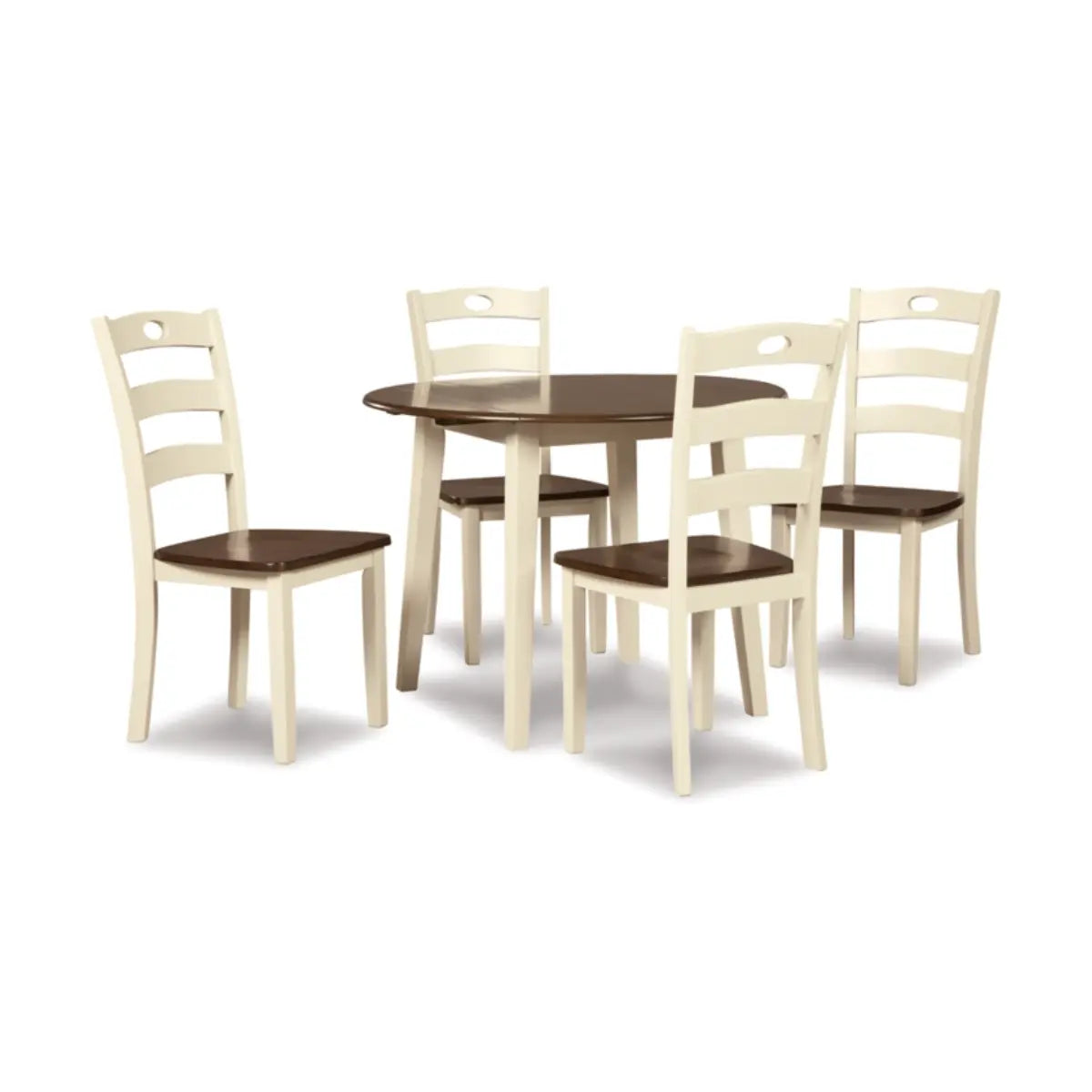 Ensemble de salle à manger Ashley Woodanville en brun crème