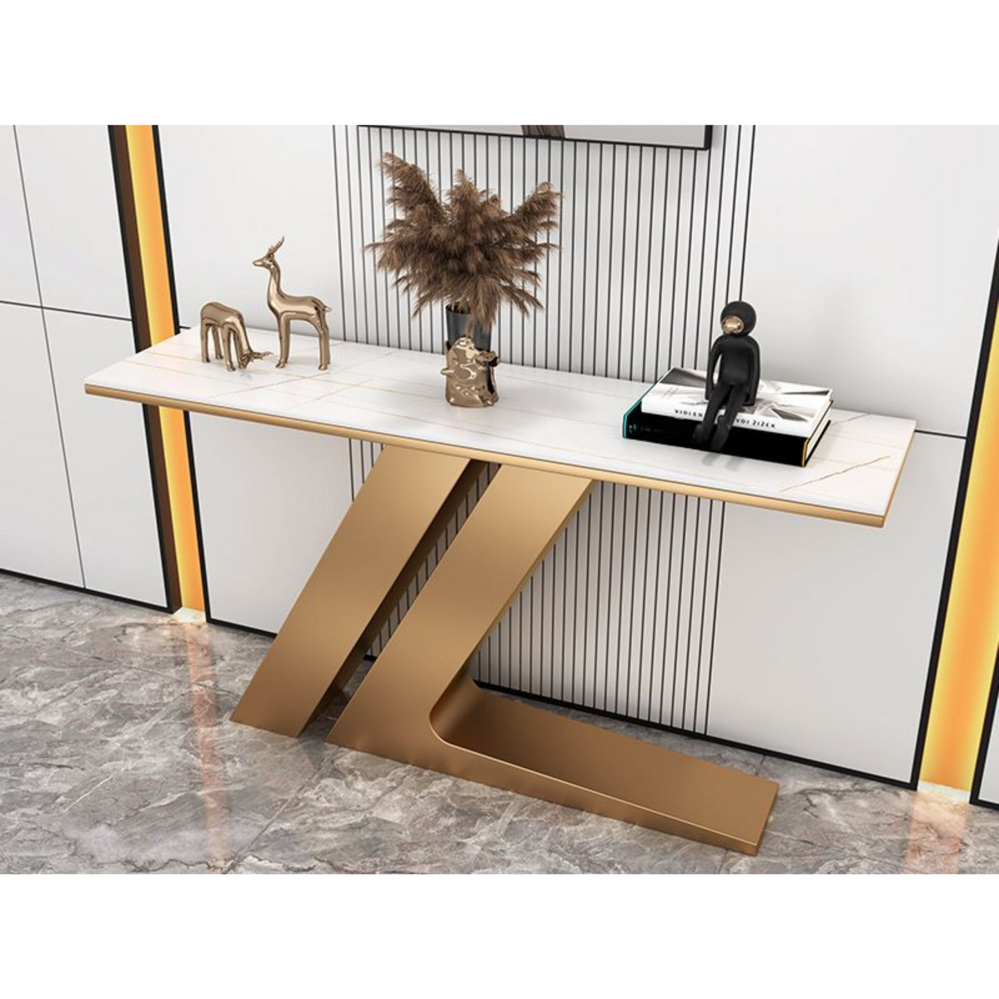 Table console en marbre Z